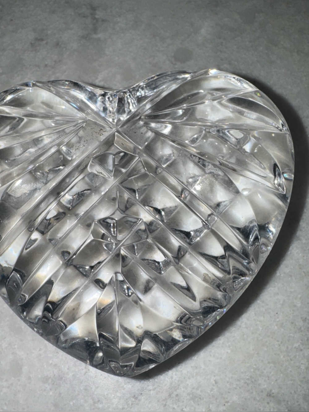 Waterford Clear Cut Crystal Paperweight.